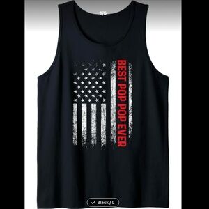 Best Pop Pop Ever Black Tank Top